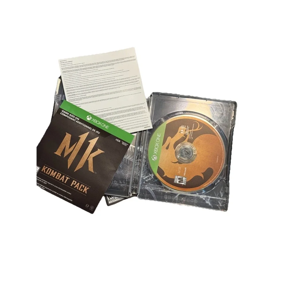 Mortal‎ Kombat 11 Premium Edition (Microsoft Xbox One) Steelbook, Disk, Cover
